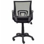 FORÖL Silla de oficina Vianos con mecanismo basculante y respaldo de malla, Negro
